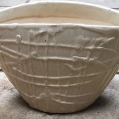 CGASPL Pot-Planters Oval 05 Ceramic Cream Color Pot