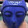 CGASPL Buddha Small Blue Ceramic Pot Pot-Planters