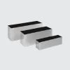 CGASPL Pot-Planters Rectangle Stainless Steel Planter (Brushed)