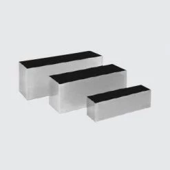 CGASPL Pot-Planters Rectangle Stainless Steel Planter (Brushed)