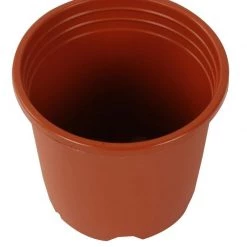 CGASPL 4" Flower Pot Terracotta Colour Sunrise Series (10 Cm) (Pack Of 12) Round Pots