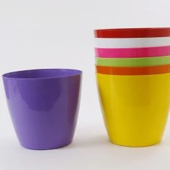 CGASPL Pot-Planters 11 Inch Multi Singapore Pot (Pack Of 3 - Any Color) (280mm)