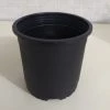 CGASPL Round Pots 6" Flower Pot Black Colour Sunrise Series (14.5 Cm)