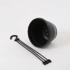 CGASPL Pot-Planters 7 Inch Hanging Pot Black