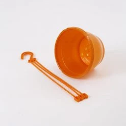 CGASPL Pot-Planters 7 Inch Hanging Pot Orange