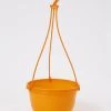 CGASPL Pot-Planters 7 Inch Hanging Pot Orange