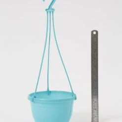 CGASPL 7 Inch Hanging Pot Turq Pot-Planters