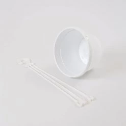 CGASPL 7 Inch Hanging Pot White Pot-Planters