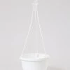 CGASPL 7 Inch Hanging Pot White Pot-Planters