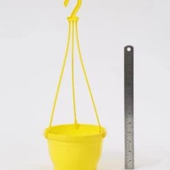 CGASPL 7 Inch Hanging Pot Yellow Pot-Planters