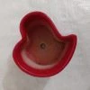 CGASPL Red Heart Shaped Ceramic Pot Pot-Planters