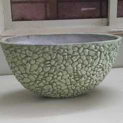 CGASPL Bowl Textured (Oval Shape) Fiber Planter