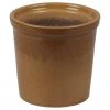 CGASPL Shiny Light Brown Round Ceramic Pot (Pack Of 3) 1 CGASPL Shiny Light Brown Round Ceramic Pot (Pack Of 3)