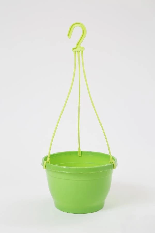 CGASPL 8 Inch Hanging Pot Green 3 CGASPL 8 Inch Hanging Pot Green