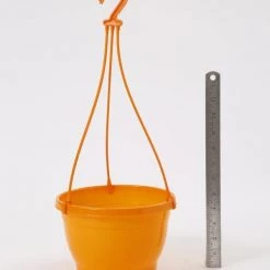 CGASPL Pot-Planters 8 Inch Hanging Pot Orange 10 CGASPL Pot-Planters 8 Inch Hanging Pot Orange
