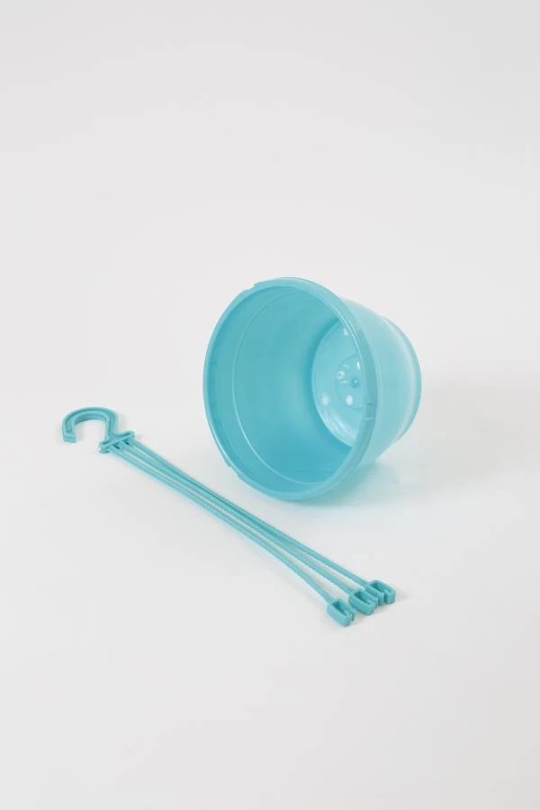 CGASPL Pot-Planters 10 Inch Hanging Pot Turq 4 CGASPL Pot-Planters 10 Inch Hanging Pot Turq