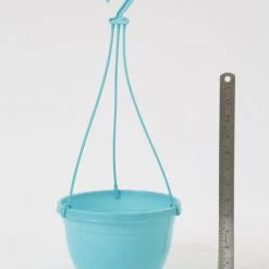 CGASPL Pot-Planters 8 Inch Hanging Pot Turq 10 CGASPL Pot-Planters 8 Inch Hanging Pot Turq