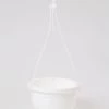 CGASPL 8 Inch Hanging Pot White