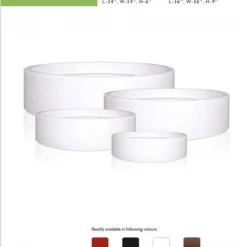 CGASPL 30" Round Shape Plastic Pot Model No 3129-Black