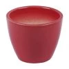 CGASPL Pot-Planters Round Dew Ceramic Pot, Red (Pack Of 3)