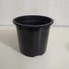 CGASPL Round Pots 8" Flower Pot Black Colour Sunrise Series (19.5 Cm)