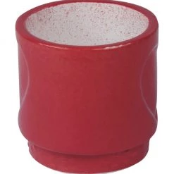 CGASPL Red Ceramic Pot With Heart Shape Design (Pack Of 6)