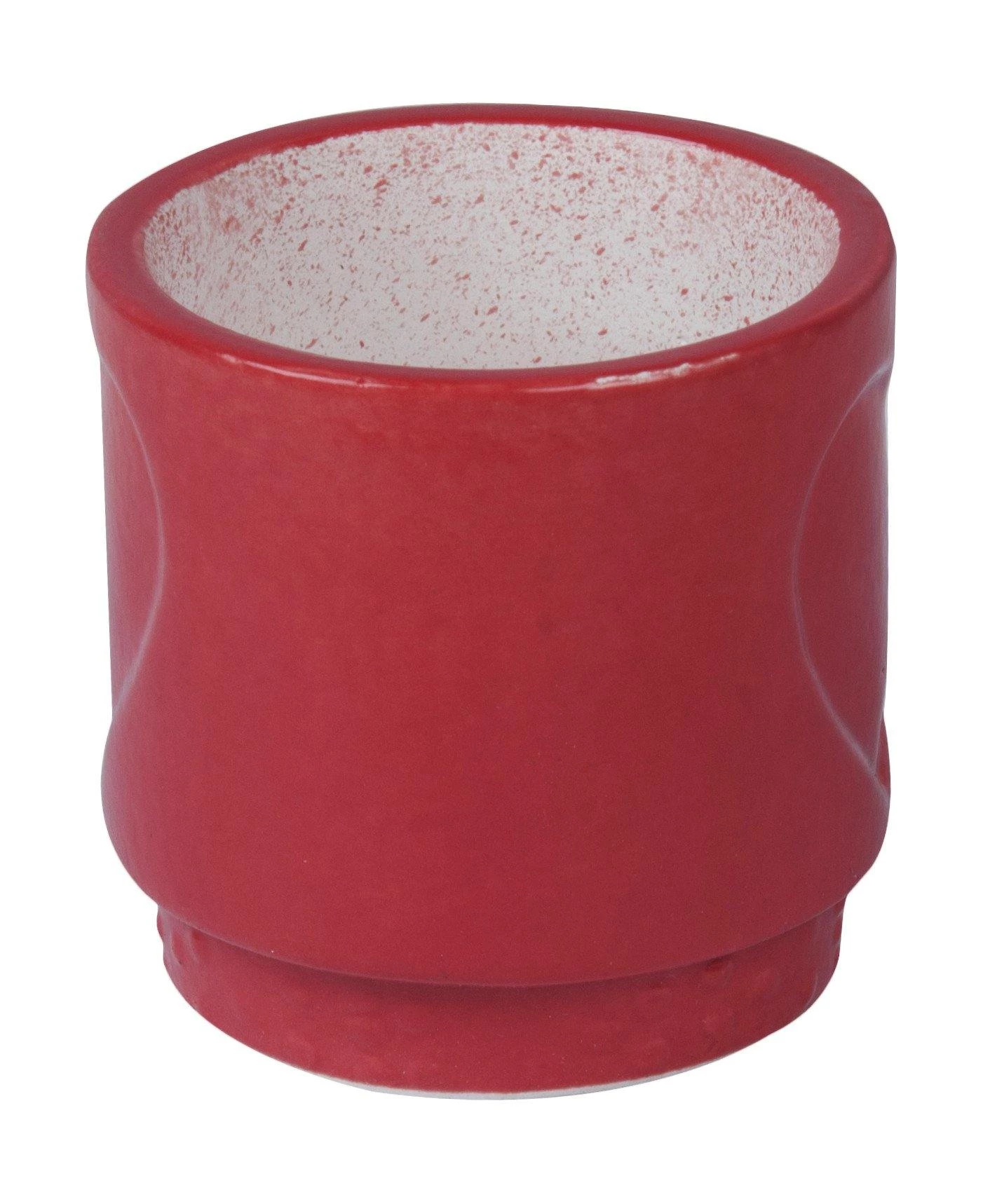 CGASPL Red Ceramic Pot With Heart Shape Design (Pack Of 6) 4 CGASPL Red Ceramic Pot With Heart Shape Design (Pack Of 6)