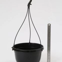CGASPL Pot-Planters 10 Inch Hanging Pot Black 10 CGASPL Pot-Planters 10 Inch Hanging Pot Black