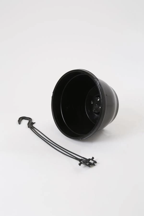 CGASPL Pot-Planters 10 Inch Hanging Pot Black 4 CGASPL Pot-Planters 10 Inch Hanging Pot Black