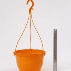 CGASPL Pot-Planters 10 Inch Hanging Pot Orange