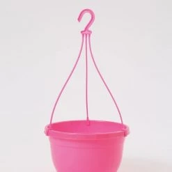 CGASPL 10 Inch Hanging Pot Pink Pot-Planters