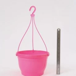 CGASPL 10 Inch Hanging Pot Pink Pot-Planters