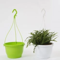 CGASPL Pot-Planters 10 Inch Hanging Pot Green