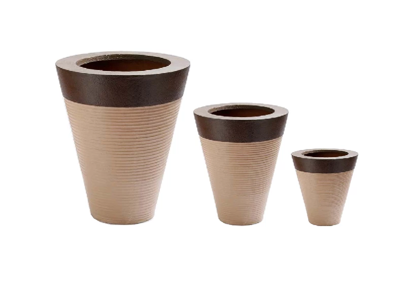 CGASPL Ring Stone Fiber Planter Pot-Planters 3 CGASPL Ring Stone Fiber Planter Pot-Planters