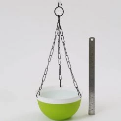 CGASPL 20 Cm Double Color Hanging Pot (Green)