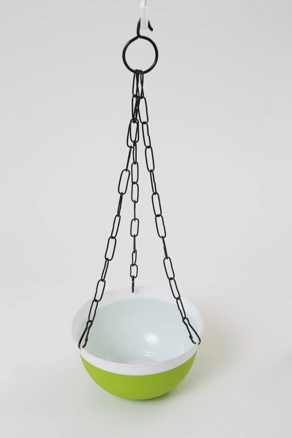 CGASPL 16 Cm Double Color Hanging Pot (Green) 4 CGASPL 16 Cm Double Color Hanging Pot (Green)