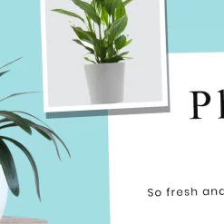 CGASPL Flower Pot Shape Orange Ceramic Pot