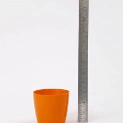 CGASPL 3.5 Inch Orange Singapore Pot (90mm) Pot-Planters