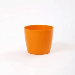 CGASPL 3.5 Inch Orange Singapore Pot (90mm) Pot-Planters