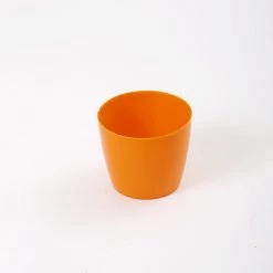 CGASPL 3.5 Inch Orange Singapore Pot (90mm) Pot-Planters