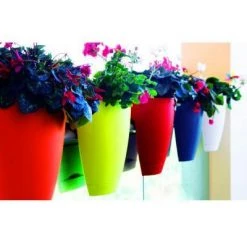 CGASPL Railing Planters High Quality Plastic Balcony Railing Planter (Green)