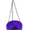 CGASPL Pot-Planters 21 Cm Violet Rattan Hanging Planter With Chain