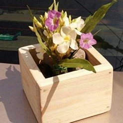 CGASPL Square Wooden Planter ( Pack Of 4 ) Pot-Planters