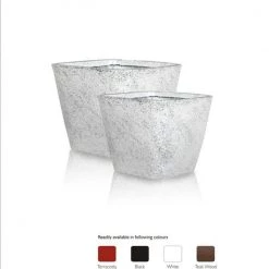 CGASPL Pots By Size 12" Square Shape Plastic Pot Model No 3130 Small