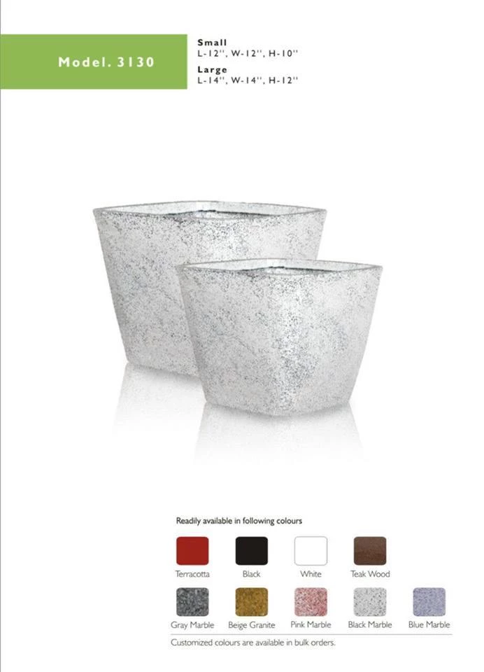 CGASPL CAPPL Square Pots 14" Square Shape Plastic Pot Model No 3130 Large 3 CGASPL CAPPL Square Pots 14" Square Shape Plastic Pot Model No 3130 Large