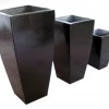 CGASPL Pot-Planters Elegance Jet Black Glossy Fiber Planter