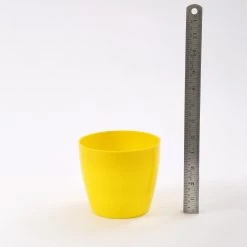 CGASPL Pot-Planters 5 Inch Yellow Singapore Pot (125mm)