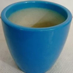 CGASPL 4" Round Ceramic Pot Sky Blue Pot-Planters