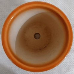CGASPL 4" Round Ceramic Pot Light Orange Pot-Planters 7 CGASPL 4