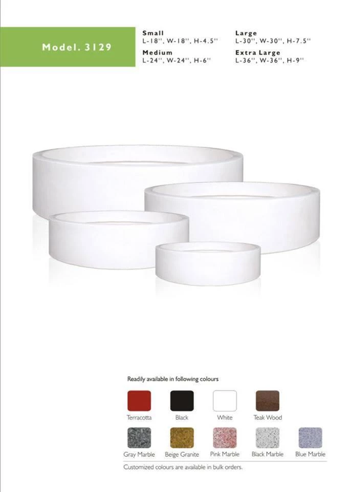 CGASPL 30" Round Shape Plastic Pot Model No 3129 3 CGASPL 30" Round Shape Plastic Pot Model No 3129